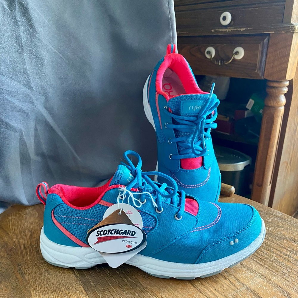 Ryka Blue and Pink Sneakers Lightweight Mesh